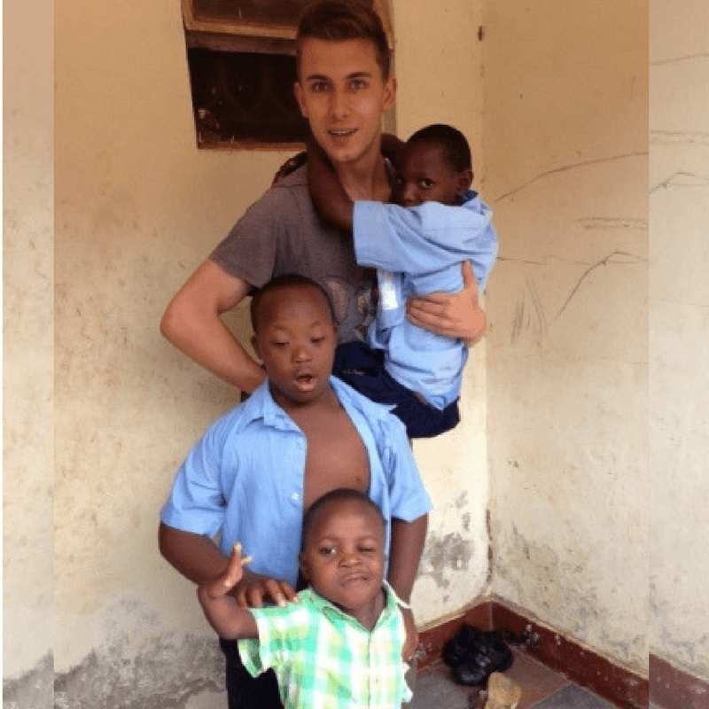peter volunteer experience at special needs children uganda